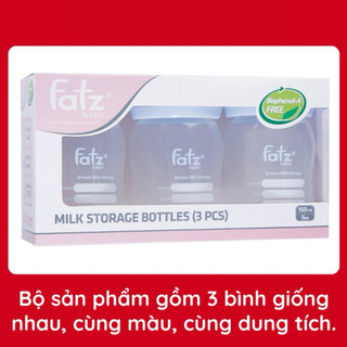 Bộ 3 Bình Trữ Sữa Fatz 150ml