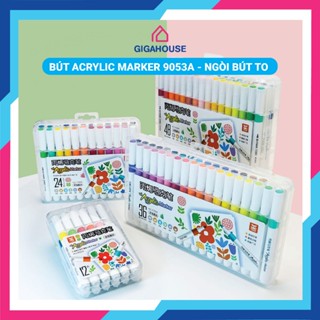 [HÀNG CỰC TỐT GIÁ SIÊU HỜI] Bộ màu 60/48/36/24/12 màu ACRYLIC Marker Ngòi To đầu nhọn chống thấm nước dễ dang sử dụng