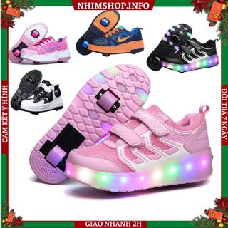 Giày có bánh xe trượt Patin Trẻ Em Học Sinh 2 bánh gót Giày tàng hình vừa trượt vừa đi bộ NHÍM SHOP