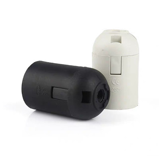 Đui đèn E27 nhựa ren M10 gai mịn 1mm - Đui đèn nhựa E27 E14 dùng trong đèn trang trí đèn chiếu sáng