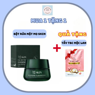 Bột rửa mặt nhân sâm 100g mẫu mới + tặng tẩy tbc mộc lan