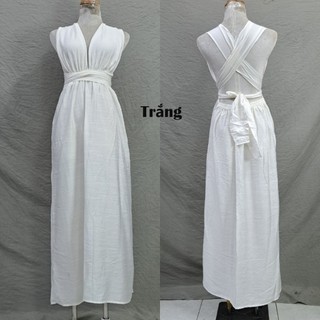Đầm maxi đũi chéo lưng,quyến rũ