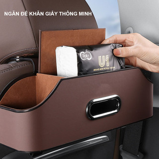 [LOẠI 1]Móc treo đồ ô tô cao cấp,Hộp đựng đồ ô tô,Móc treo đồ sau ghế bọc da PU,Giá đỡ cốc nước oto,Hộp khăn giấy o to