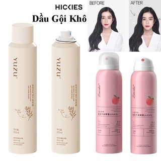 Dầu gội khô dạng xịt giúp tóc bồng bềnh, chống bết tóc, không gây khô tóc- keo xịt tóc khô-hickies
