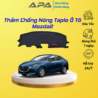 Thảm taplo ô tô lông cừu 📌HÀNG LOẠI I📌 xe MAZDA2 [MỚI NHẤT] có 3 lớp chống trượt