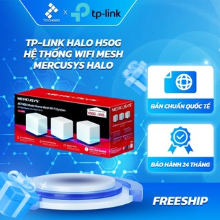 Tp-link halo h50g 2-pack/3-pack hệ thống wifi mesh mercusys halo h50g chuẩn ac1900