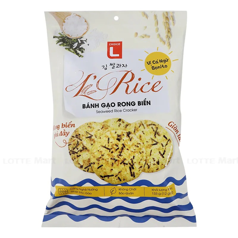 Bánh Gạo Rong Biển Choice L Gói 133G/Bánh Gạo Senbei Choice L Gói 150G