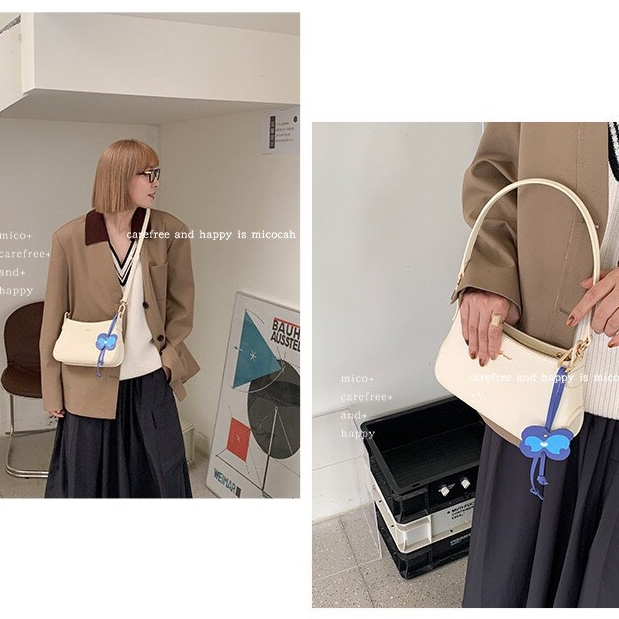 Túi MICOCAH CHÍNH HÃNG kèm charm bản chuẩn 2 dây, form đứng, túi xách, túi đeo chéo MSP: 732