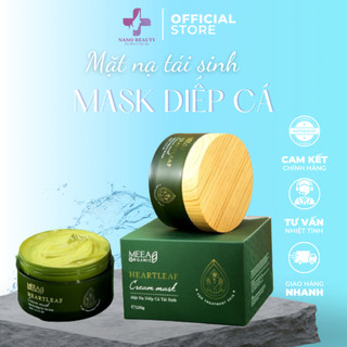  Mặt Nạ Mask Diếp Cá Tái Sinh MeeA Organic Hộp 100g Kích Trắng Kháng Khuẩn Nâng Cơ Giảm Nhăn 