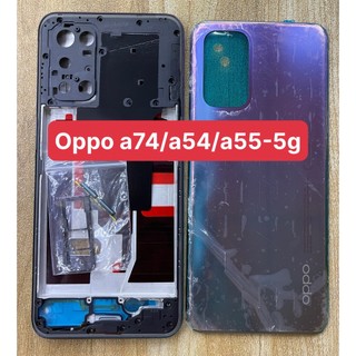 Bộ xương +vỏ+khay sim+phím bấm điện thoại oppo a74 - 5g/ oppo a54-5g-không kèm kính camera