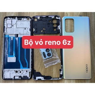 Bộ xương viền+ vỏ+khay sim+kính camera+phím điện thoại reno 6z-5g
