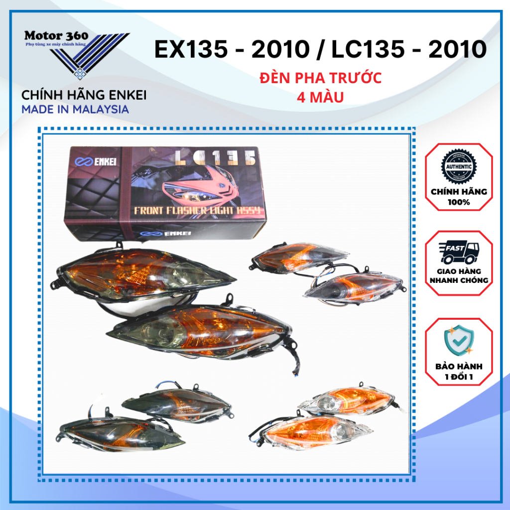 Xi nhan trước EX135-2010 / LC135 - Nhiều màu - ENKEI