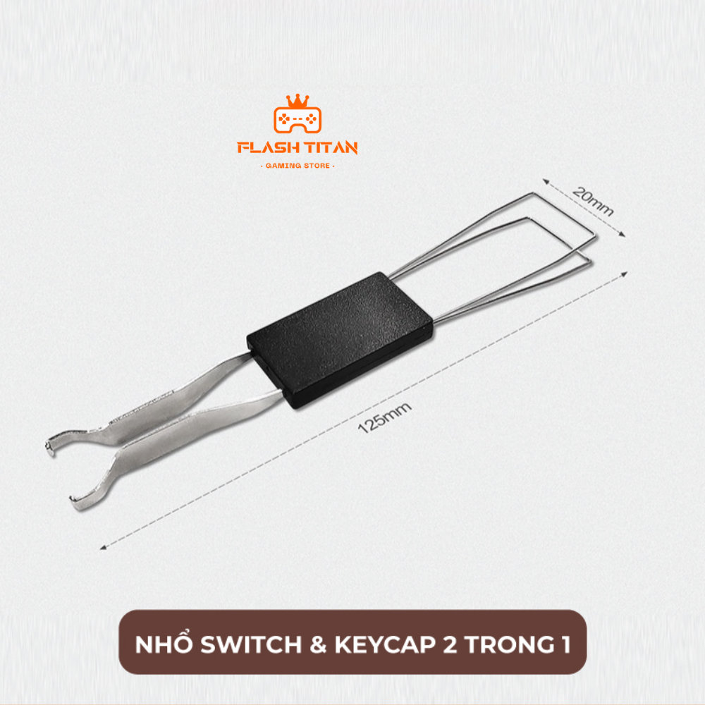 Tháo Keycap - Dụng cụ nhổ switch và tháo keycap - Keypuller 2 in 1 đầu kim loại | BigBuy360 - bigbuy360.vn