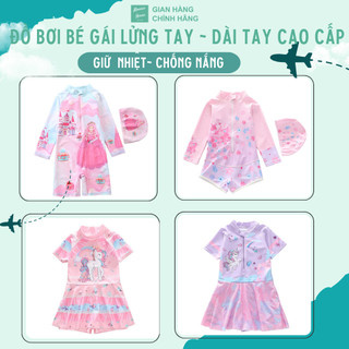 [MẪU MỚI ] Đồ Bơi Bé Gái Liền Thân/ 2 Mảnh Giữ Nhiệt Cao Cấp Kiểu Cách Sành Điệu