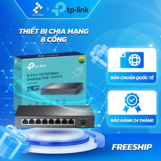 Bản chuẩn quốc tế - bộ chia mạng switch tp-link sf1008p để bàn 8 cổng 10/100mpbs với 4 cổng poe+