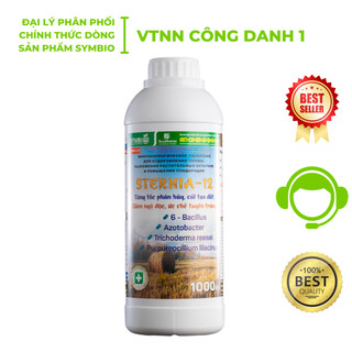 Sternia-12 phân huỷ rơm rạ của Symbio chai 1 lít