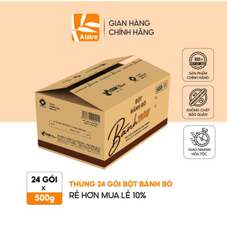 Thùng Bột Bánh Bò Cốt Dừa 500g x 24 gói - Hàng Chính Hãng - Date Mới Nhất