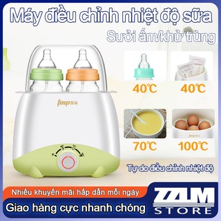 Máy hâm sữa và tiệt trùng bình sữa đa năng:Tiệt trùng bình sữa, hâm sữa, hâm thức ăn, luộc trứng sử dụng cùng lúc 2 bình