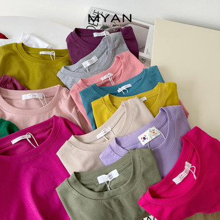 MYAN DESIGN Áo Thun Nữ Cổ Tròn Basic Nhiều Màu A022313