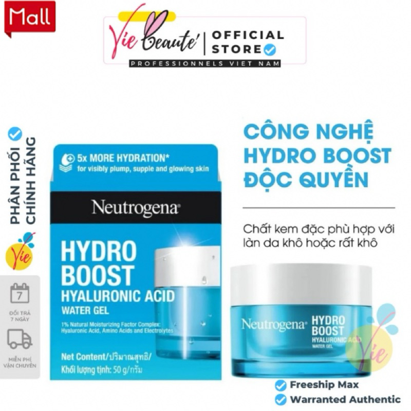 Kem Dưỡng Ẩm Neutrogena Cung Cấp Nước Cho Da Hydro Boost Water Gel 50g | BigBuy360 - bigbuy360.vn