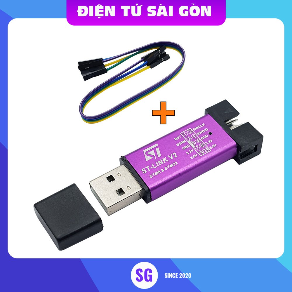 Mạch Nạp STM8 STM32 ST-Link V2 - YFCN