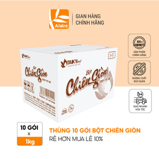 Thùng Bột Chiên Giòn Đỏ Tài Ký 1kg x 10 gói