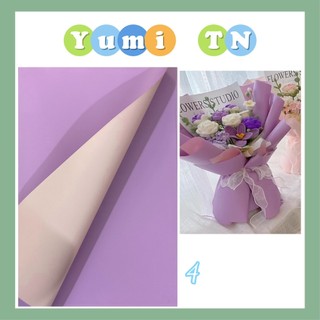 Giấy gói hoa trơn 2 mặt 2 màu