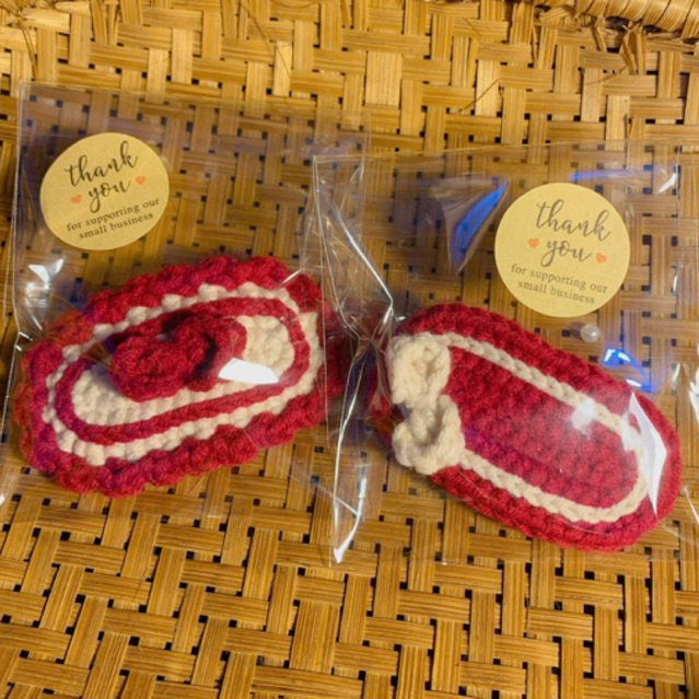 Kẹp tóc len handmade, kẹp tóc tiểu thư