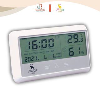 Nhiệt ẩm kế điện tử Moaz Bebe MB027 cho bé, thiết bị đo nhiệt độ phòng cho mẹ và bé - Monnie Kids