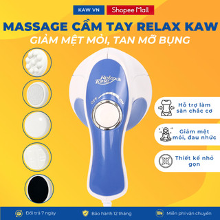 Máy Massage Cầm Tay Relax KAW, Giúp Trị Liệu Đau Mỏi Vai Gáy, Tan Mỡ Bụng, Thư Giãn Mệt Mỏi
