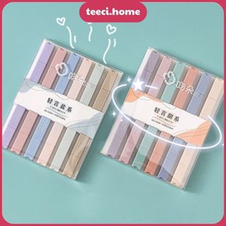 Set 6 Bút Highlight Pastel Dạ Quang Màu Bút Đánh Dấu Nhớ Dòng Nhiều Màu Hình Trơn 2 Đầu Màu Morandi Bullet Journal G014