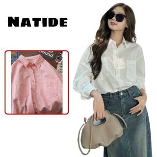 Áo sơ mi tay dài basic chất thô mềm 2 túi ngực Natide_store_FG028