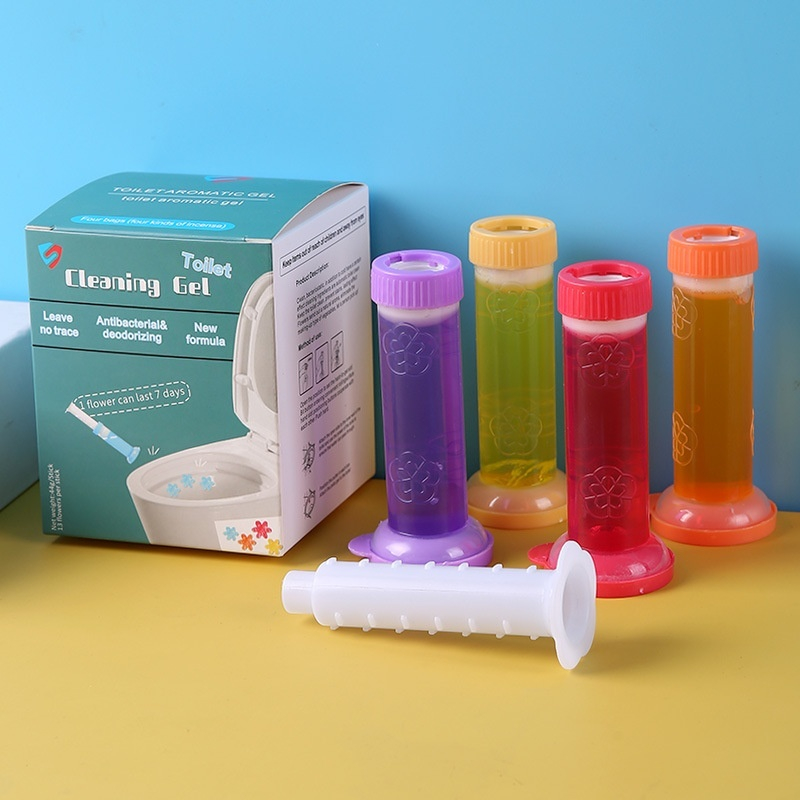 Bộ 4 Gel Thơm Khử Mùi Bồn Cầu Toilet, Bồn Rửa Chén Bát, Lavabo - Gel Diệt Khuẩn, Khử Trùng Bồn Vệ Sinh
