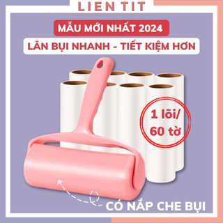 Cây Lăn Bụi Làm Sạch Quần Áo, Chăn Ga, Đệm Sofa, Thanh Lăn Lông Chó Mèo - Lõi Lăn Bụi Dự Phòng 60 Lớp