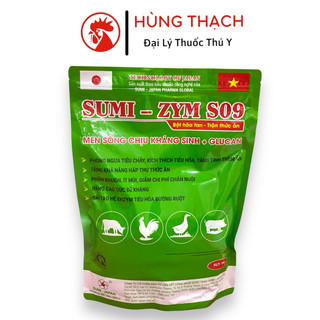 SUMI ZYM S09 gói 1kg men sống chịu khán sinh + glucan cho gia súc, gia cầm
