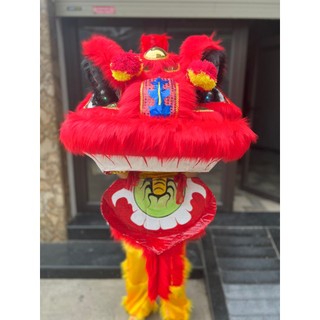 Đầu lân sư rồng lớn, đầu sư tử trung thu có đèn cỡ đại mây 75x70x65cm cho người lớn, có đèn nhấp nháy