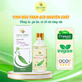 Tinh Dầu Tràm Hoa Nén 50ml - Giúp đuổi muỗi, giữ ấm, phòng ho, cảm, sỗ mũi