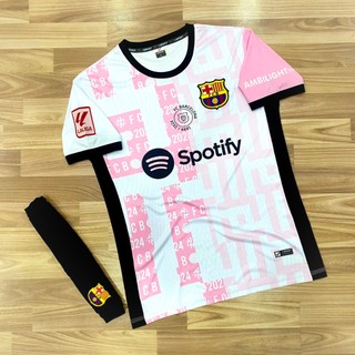 Bộ Quần Áo bóng đá Barcelona logo thêu, thun lạnh cao cấp A8
