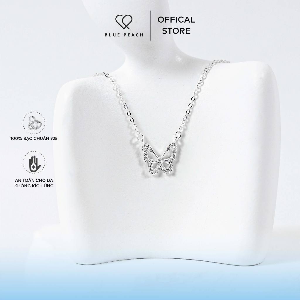 Dây Chuyền Bạc Blue Peach Butterfly Bích điệp DC603