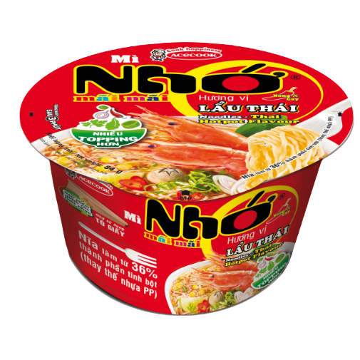 2 Tô Nhớ Mãi Mãi Mì lẩu thái tôm Acecook