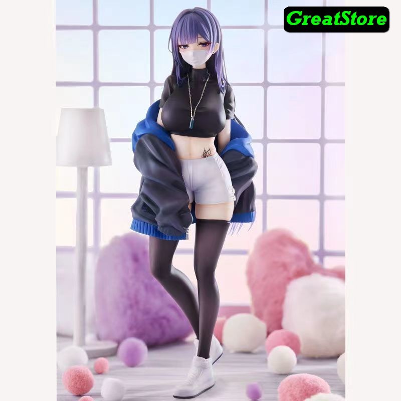 [ Sẵn ] Mô hình Biya Illustration Masked Girl Yuna anime waifu 1/7 scale Figure 24 cm có hộp