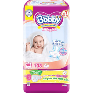 Miếng lót sơ sinh Bobby siêu khô thoáng cho bé từ 0 tháng tuổi 