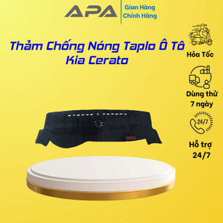Thảm taplo ô tô lông cừu 📌HÀNG LOẠI I📌 xe KIA CERATO chống nóng có 3 lớp chống trượt