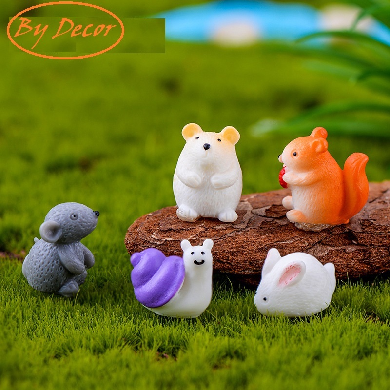 Thú mini trang trí tiểu cảnh, sen đá, sân vườn