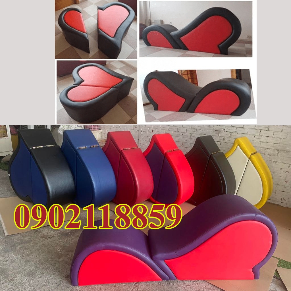 Ghế Tình Yêu Trái Tim , Ghế tình yêu gấp gọn quà tặng đám cưới GT02