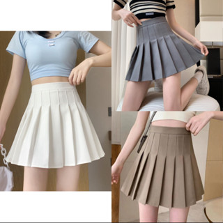 Chân Váy Xếp ly Ngắn Nữ TOTOSA dáng xoè ôm eo cực xinh có lót trong h1