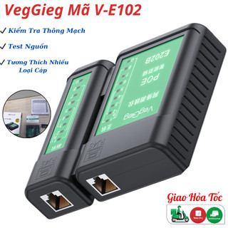 Máy test mạng poe chính hãng veggieg mã v-e102 - bảo hành 12 tháng