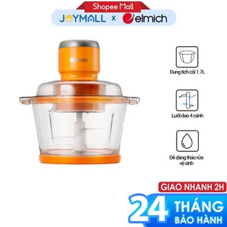 Máy xay thịt đa năng 1,7l elmich che-8482, hàng chính hãng, 4 lưỡi dao bằng thép không gỉ - joymall