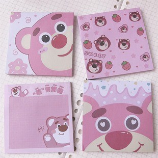 Zanmo set 50 tờ giấy note ghi chú gấu dâu lotso