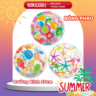 Đồ chơi trẻ em bóng phao INTEX chơi dưới nước họa tiết đại dương cho bé và gia đình vận động, an toàn